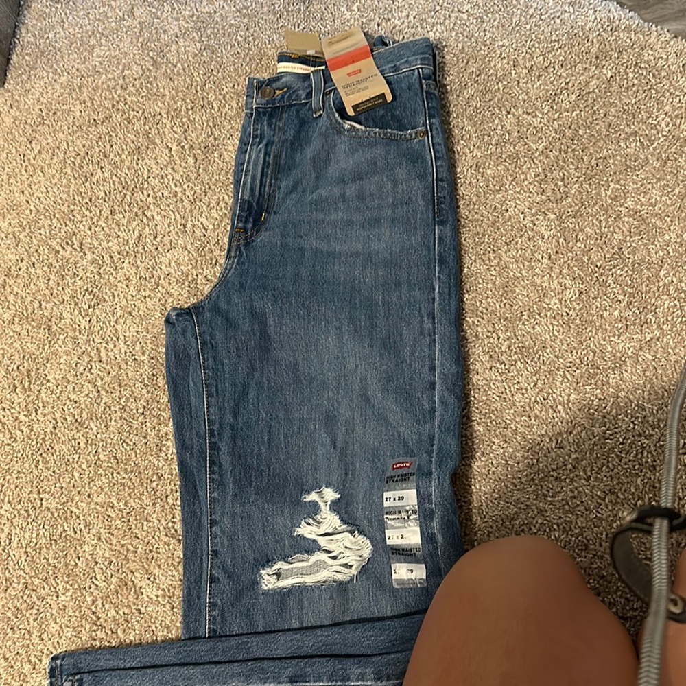 High waisted straight leg Levi’s